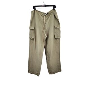 Mike & Tod Vintage Women's 100% Silk Lightweight Straight Leg Cargo Pants - L